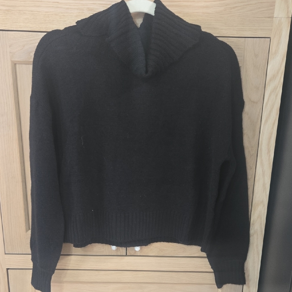 Bar III Black Cowl Neck Sweater